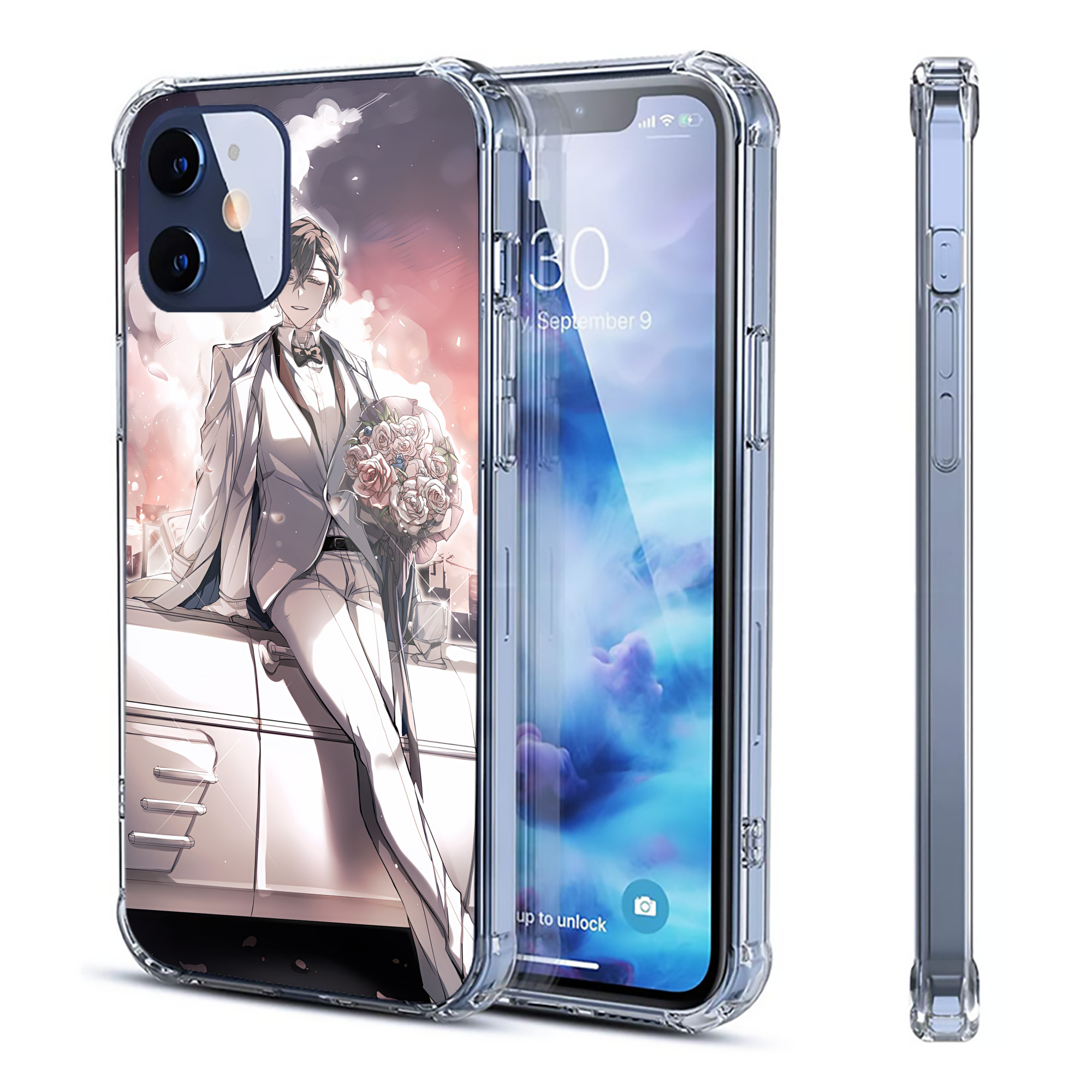 （画像用） 文豪ストレイドッグス Bungo Stray Dogs 【iPhone 12シリーズ対応】透明スマホケース（クリアソフトケース）